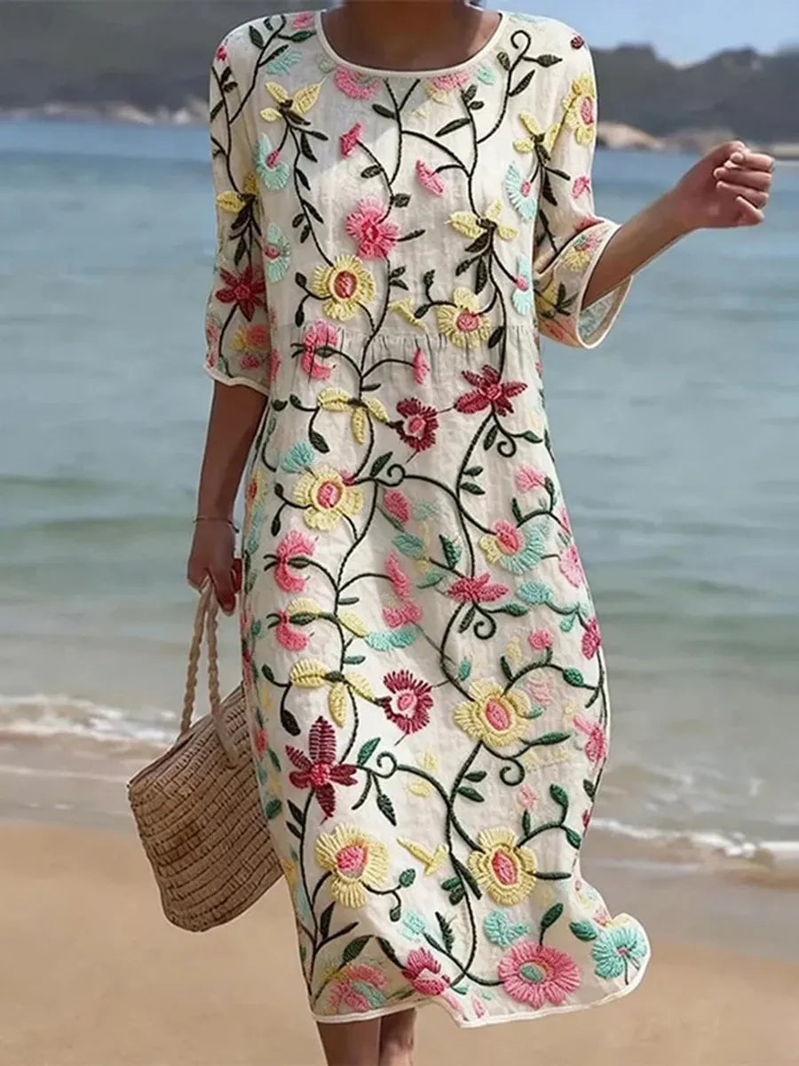Nádia-Juliana | informal de mujer con estampado floral.