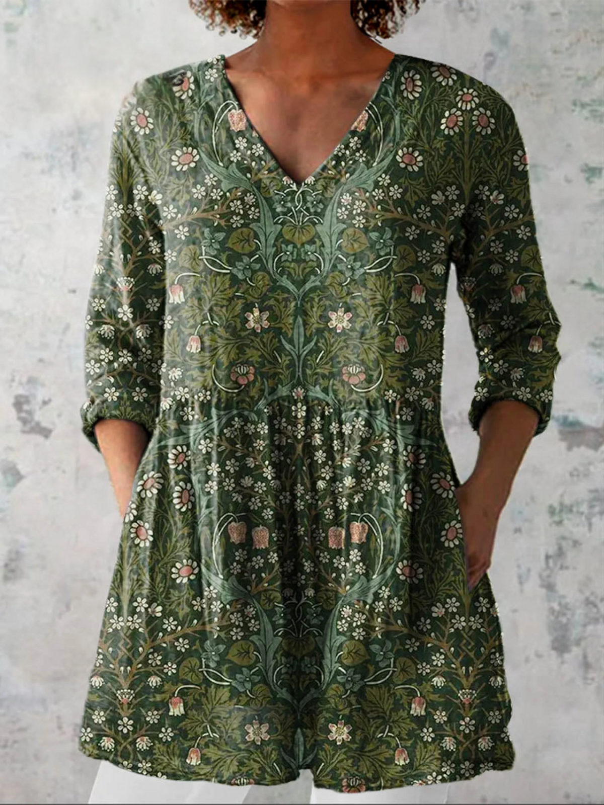 Julia | Blusa Túnica con Escote en V