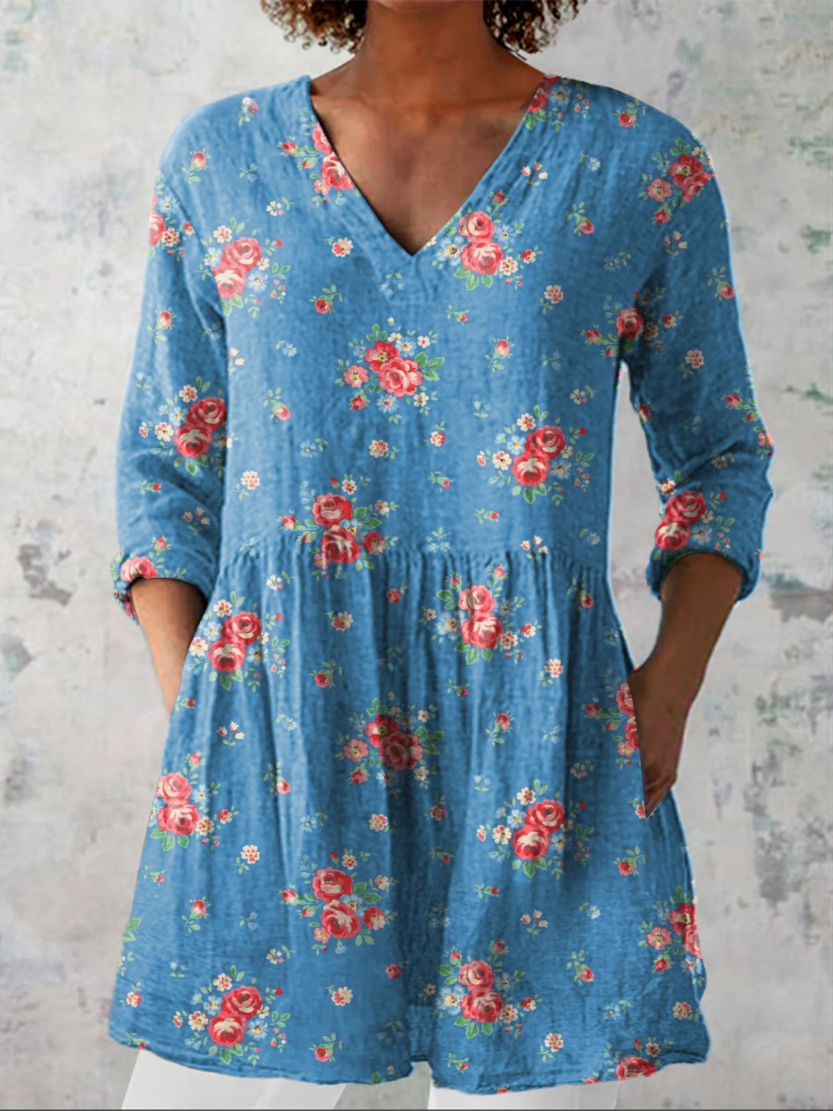 Reyna | Blusa Túnica con Escote en V