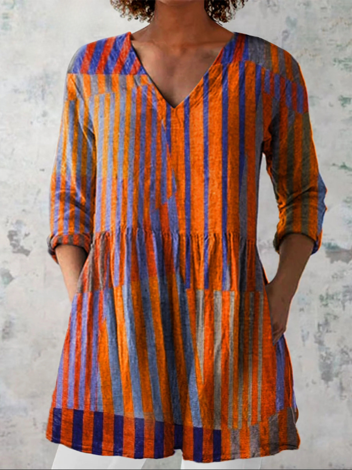 Adelaida | Blusa Túnica con Escote en V