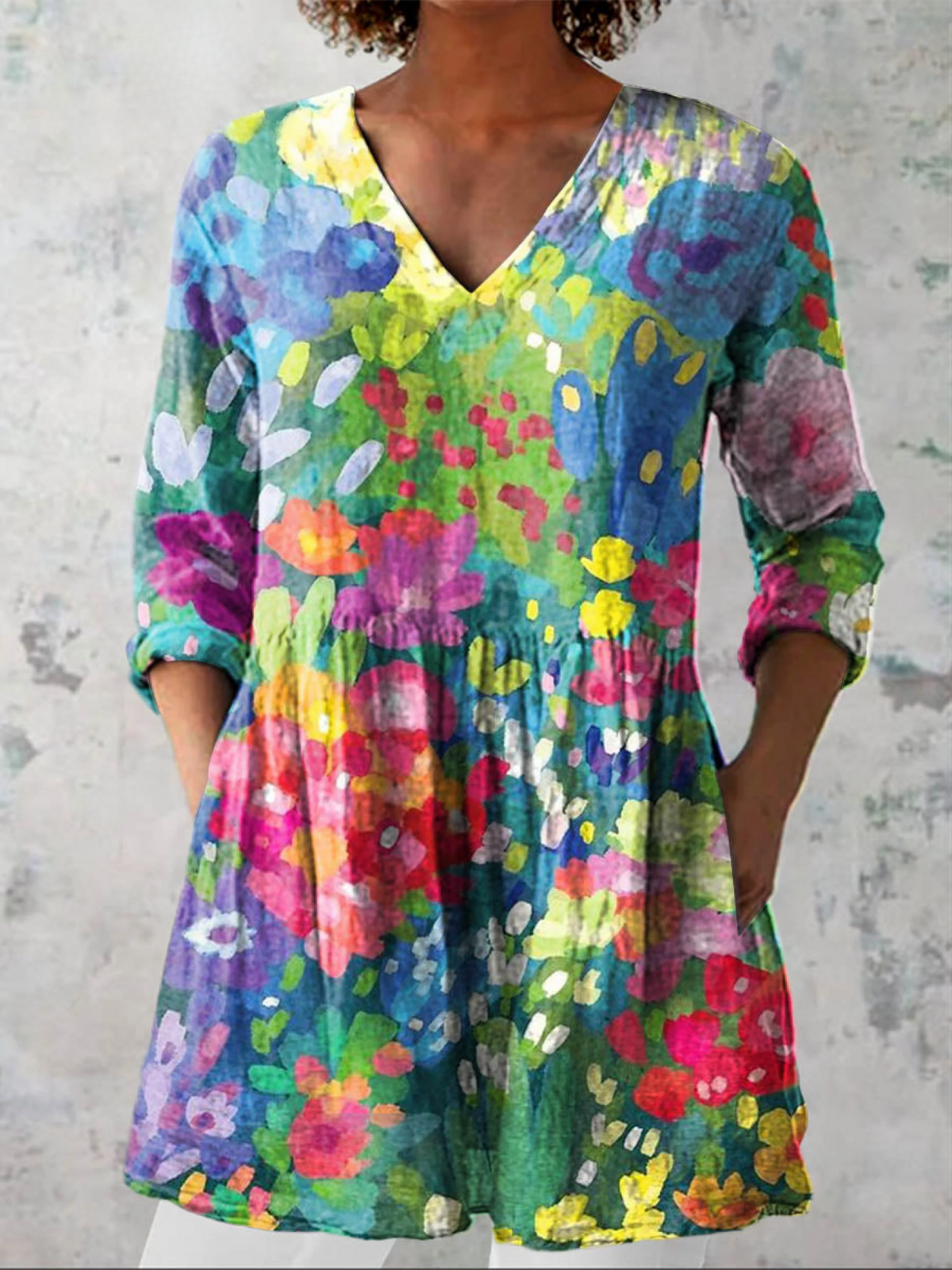 Magdalena | Blusa Túnica con Escote en V