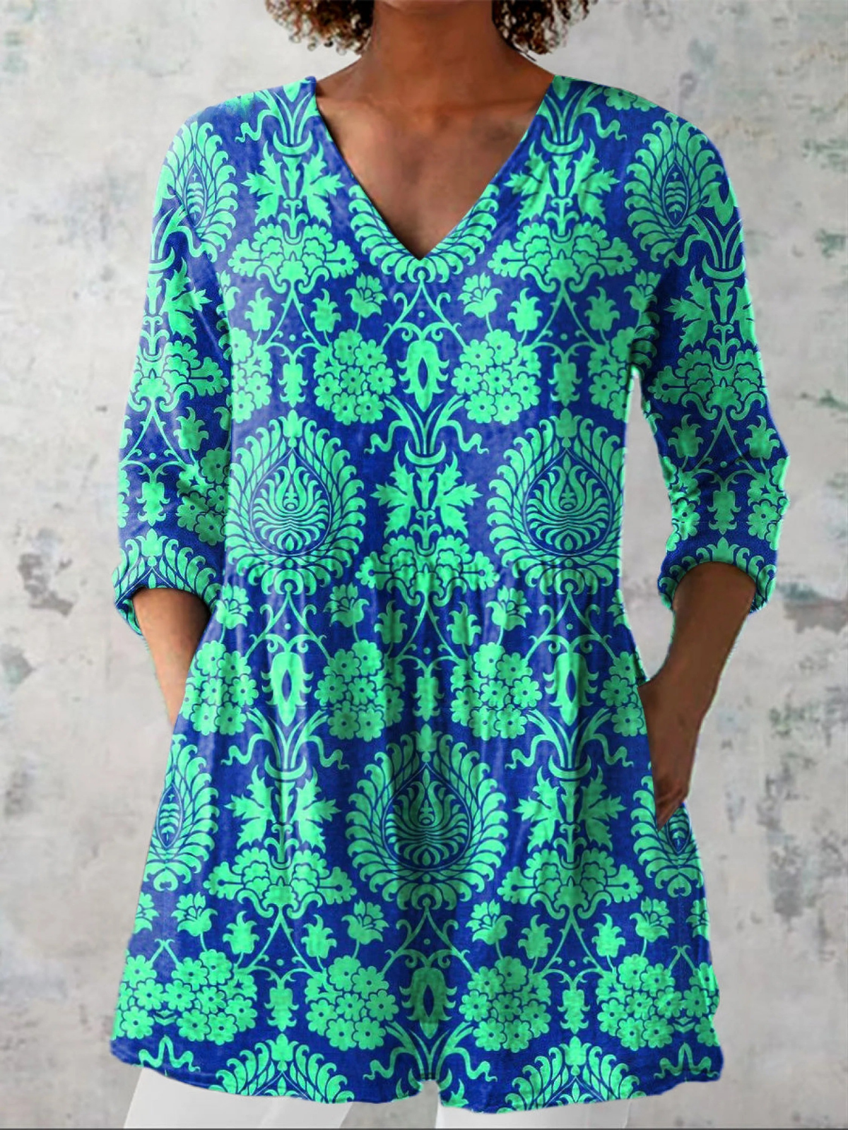 Abril | Blusa Túnica con Escote en V