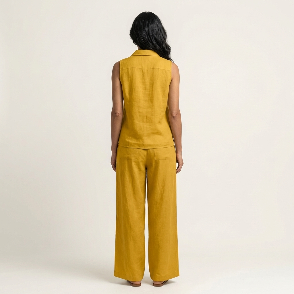 Honorata | Conjunto de Top Cruzado y Pantalón Ancho