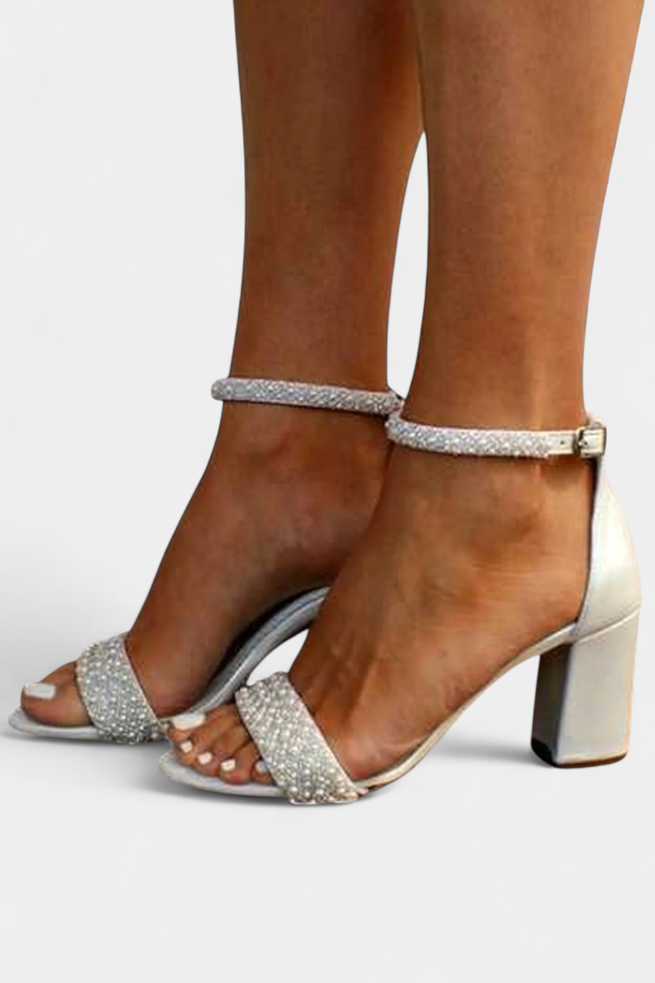 Chelsea | Sandalias de Novia con Tiras Filigrana