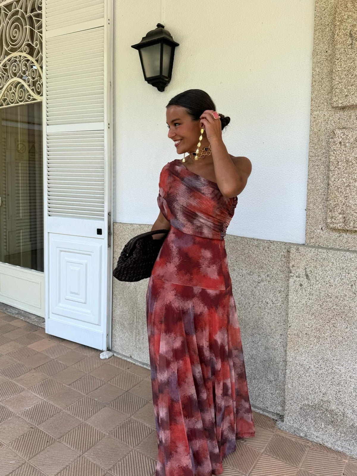Pacífica | Vestido Largo con Escote Pronunciado