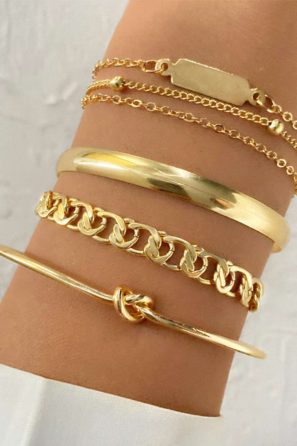 Marcia | de Pulseras de Cadena de Metal de 4 Piezas