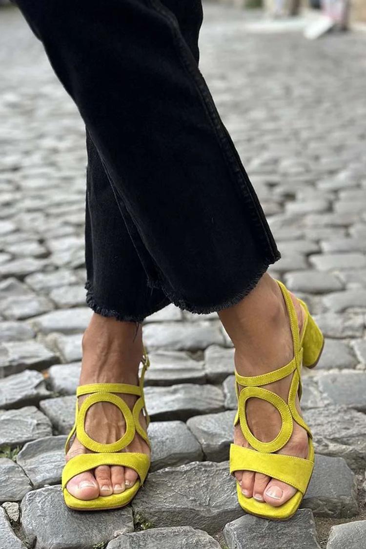 Ana | Sandalias Planas con Detalle Circular