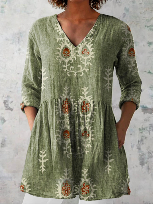 Elisa | Blusa Túnica con Escote en V