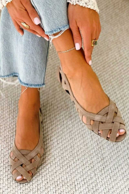 Charo | Sandalias Planas Trenzadas