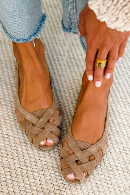 Charo | Sandalias Planas Trenzadas