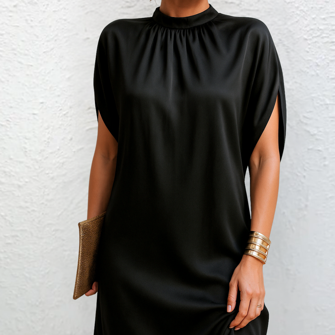 Alejandra | Vestido Negro Minimalista