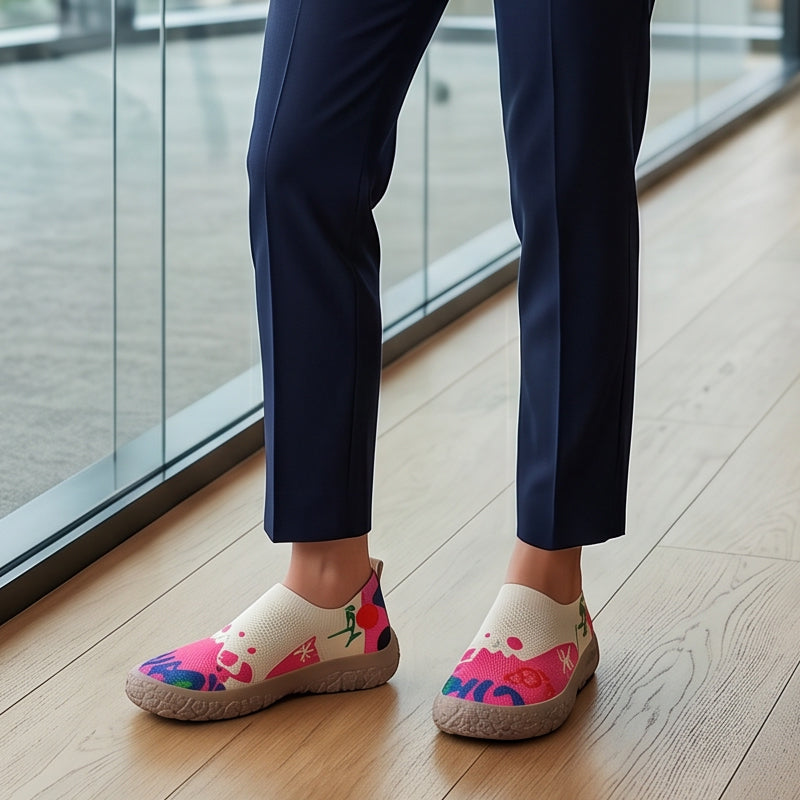 Núria-Isabel | Zapatilla de Caminar Ligera Multicolor