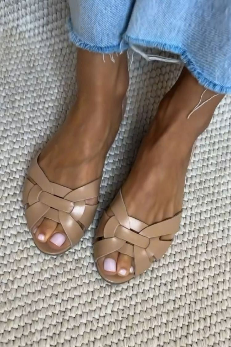 Leire | Sandalias Planas Trenzadas