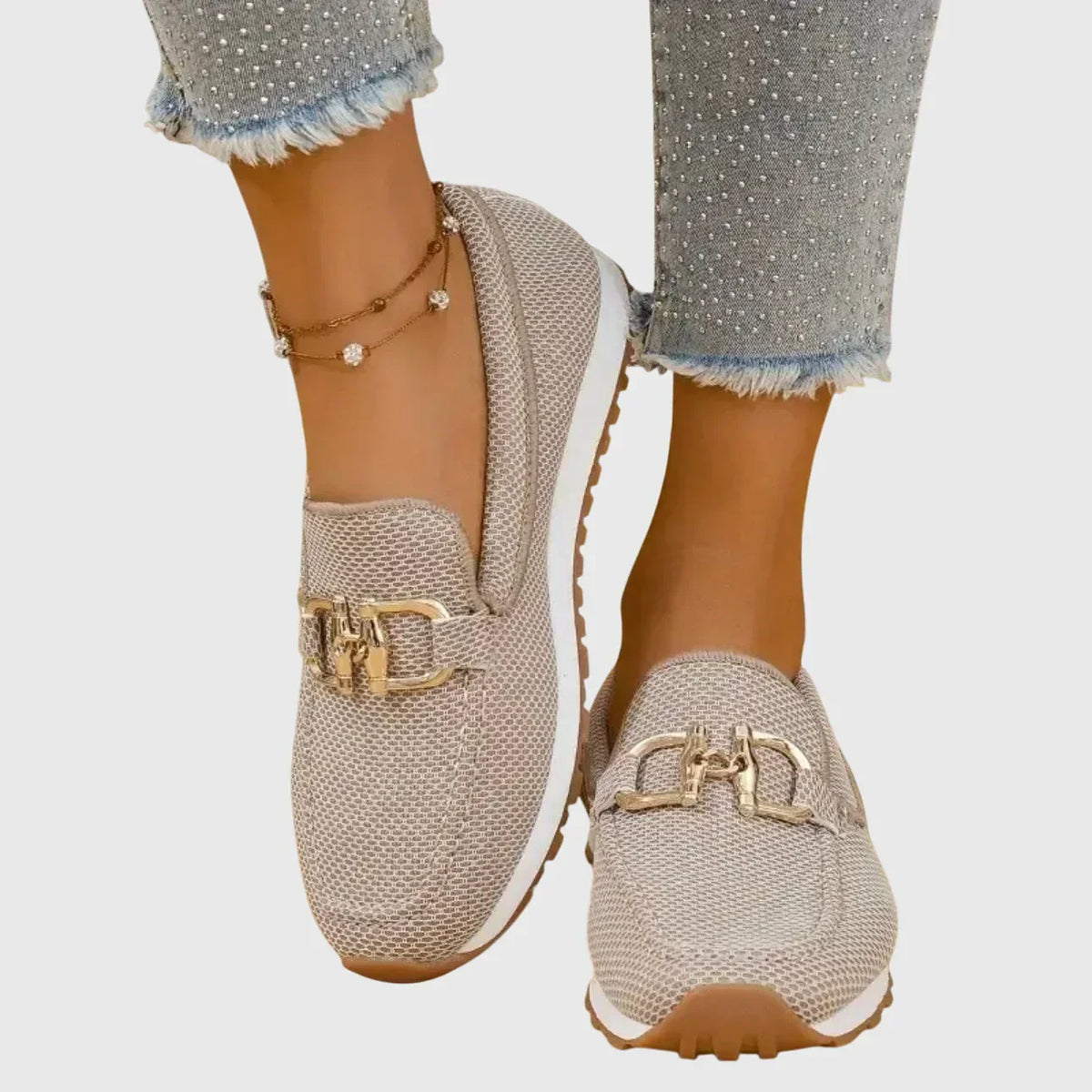 Letícia-Carlota | Mocasín Deportivo con Hebilla Dorada
