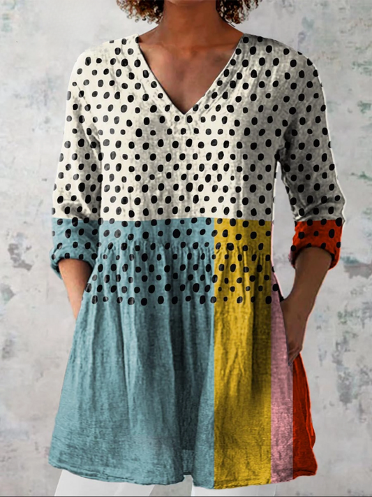 Vera-Isabela | Blusa Túnica con Escote en V