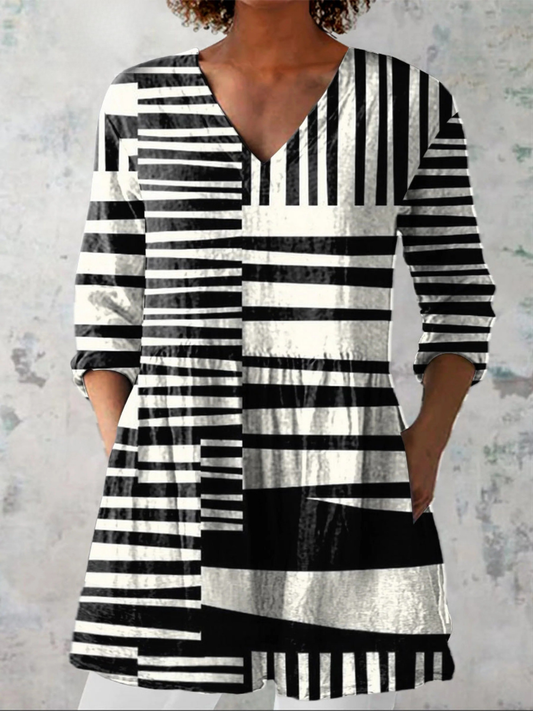 Ema-Pilar | Blusa Túnica con Escote en V