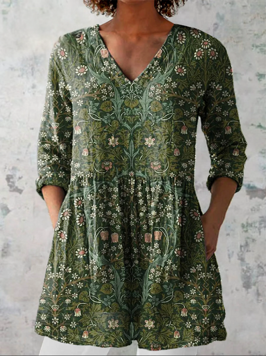 Julia | Blusa Túnica con Escote en V