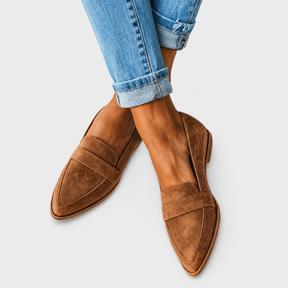 Caridad | Mocasín Ortopédico de Ante Suave
