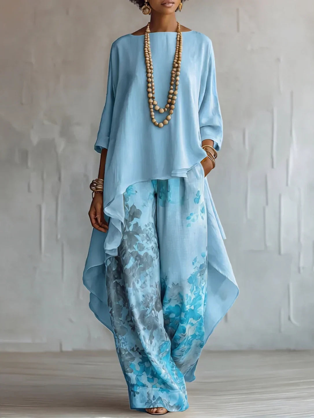 Graciana | Conjunto Asimétrico Floral