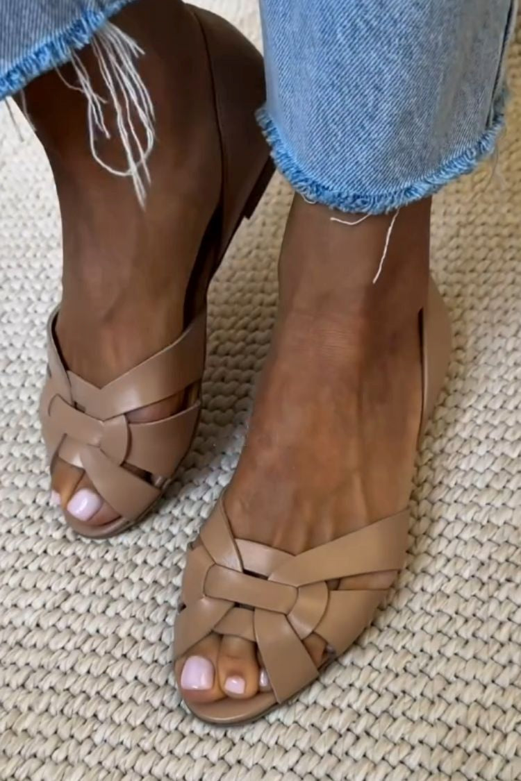 Leire | Sandalias Planas Trenzadas
