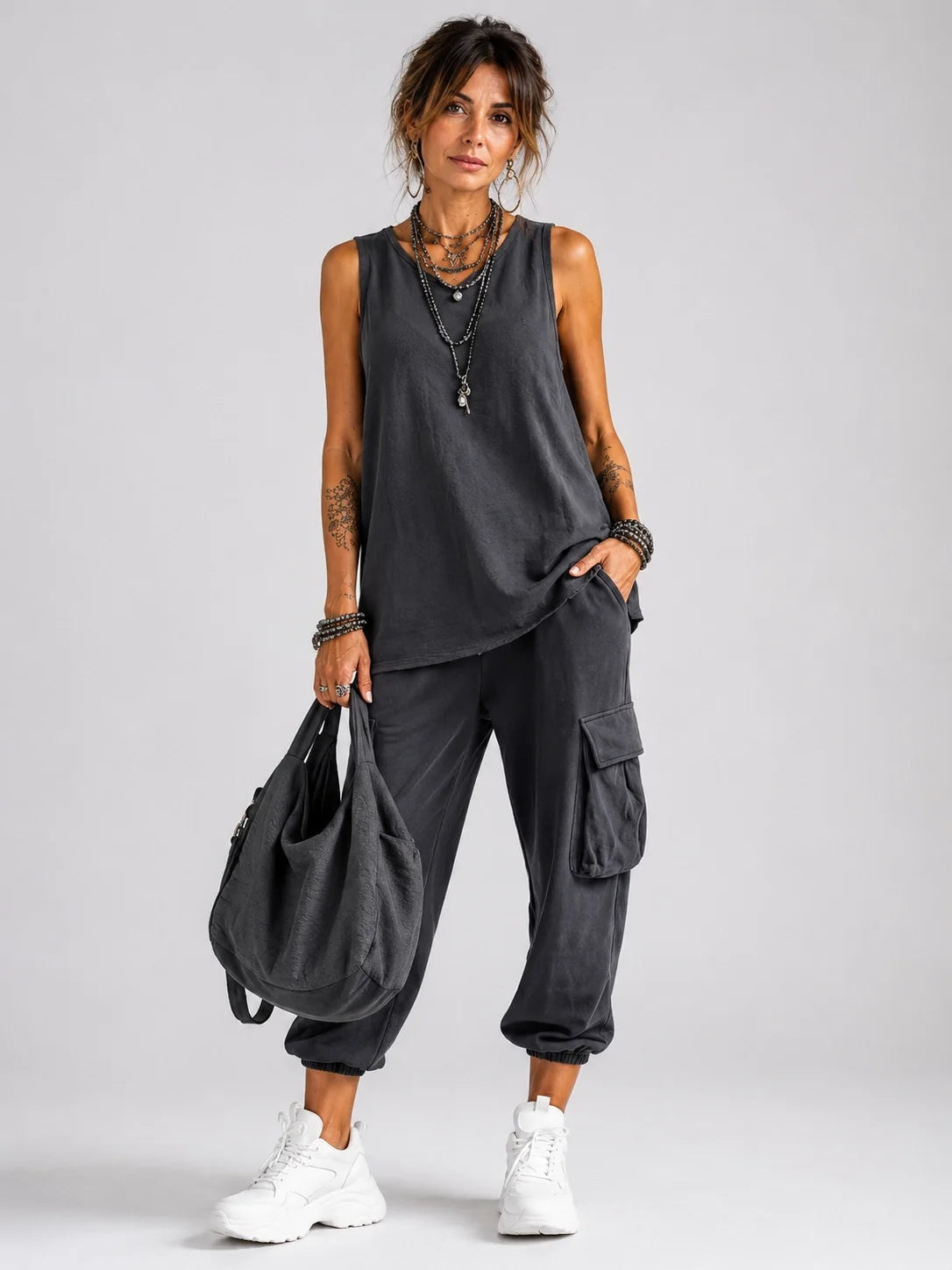 Ana-Ema | Conjunto Casual con Bolsillos