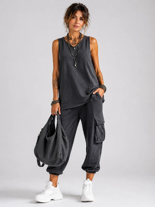 Ana-Ema | Conjunto Casual con Bolsillos