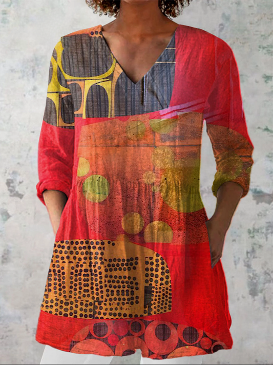 Lucía | Blusa Túnica con Escote en V