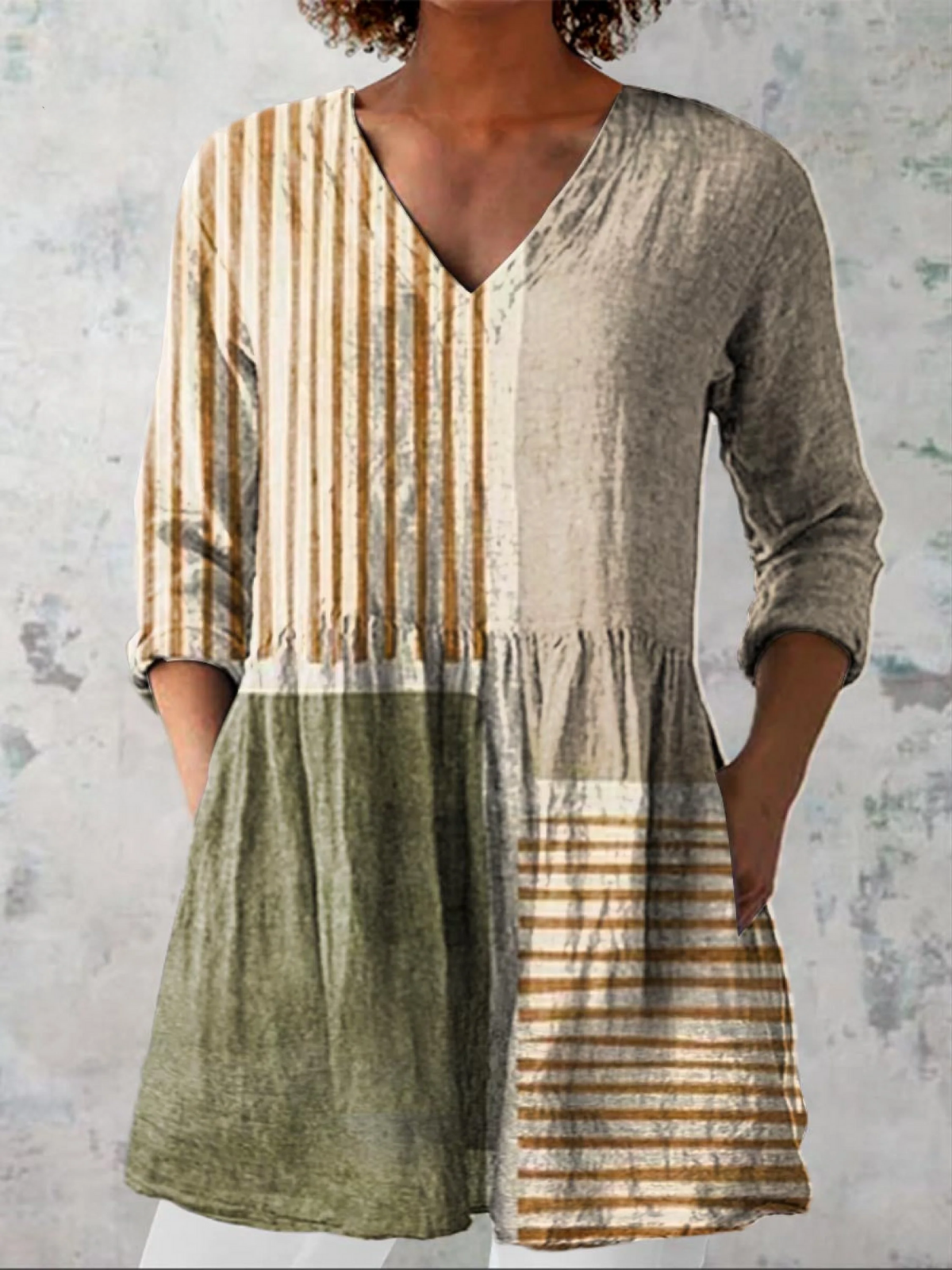 Reina | Blusa Túnica con Escote en V