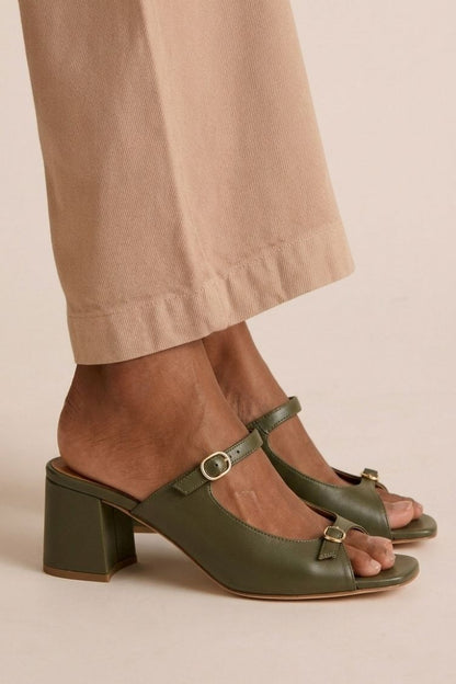 Samanta | Sandalias de Tacón con Lazo