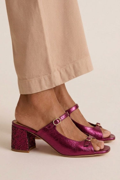 Samanta | Sandalias de Tacón con Lazo