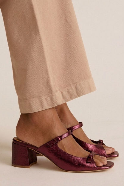 Samanta | Sandalias de Tacón con Lazo