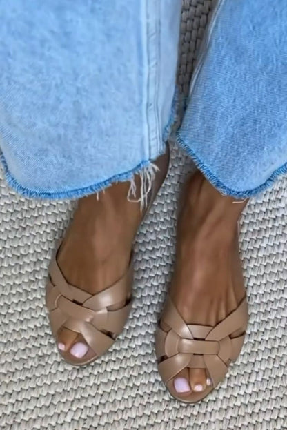 Leire | Sandalias Planas Trenzadas