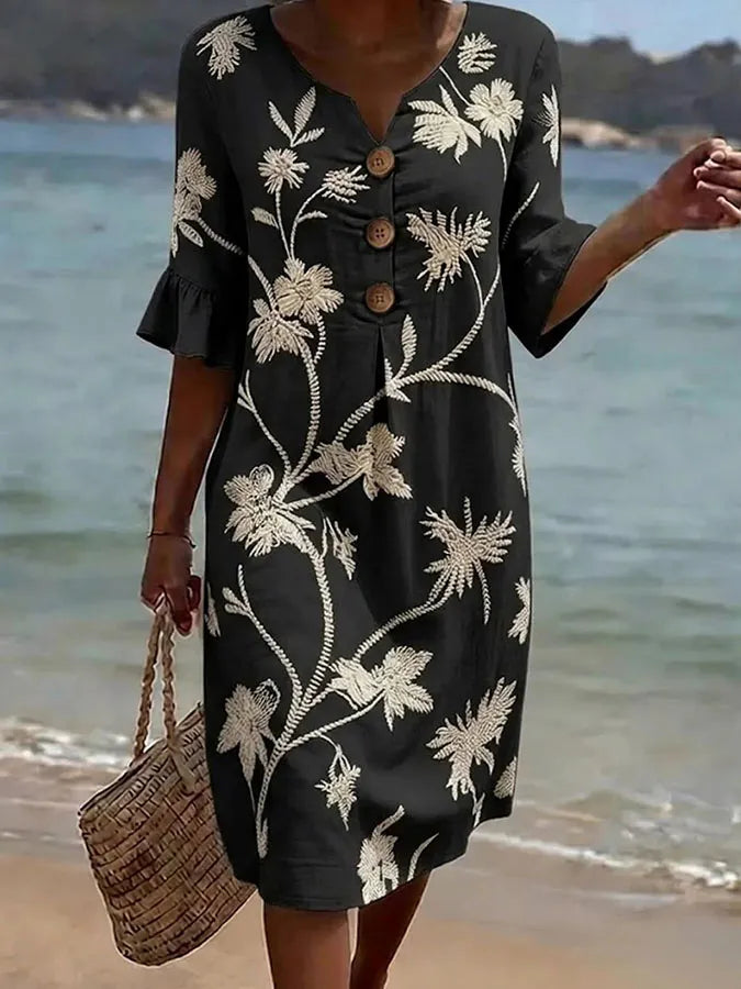 Alexandra-Letícia | informal de mujer con estampado floral.