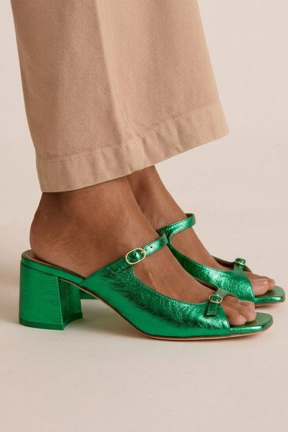 Samanta | Sandalias de Tacón con Lazo