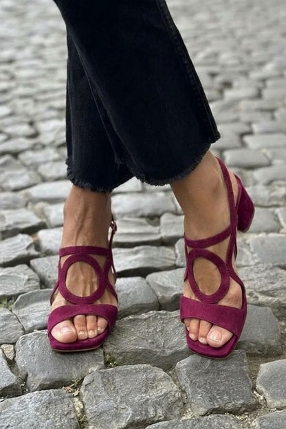 Ana | Sandalias Planas con Detalle Circular