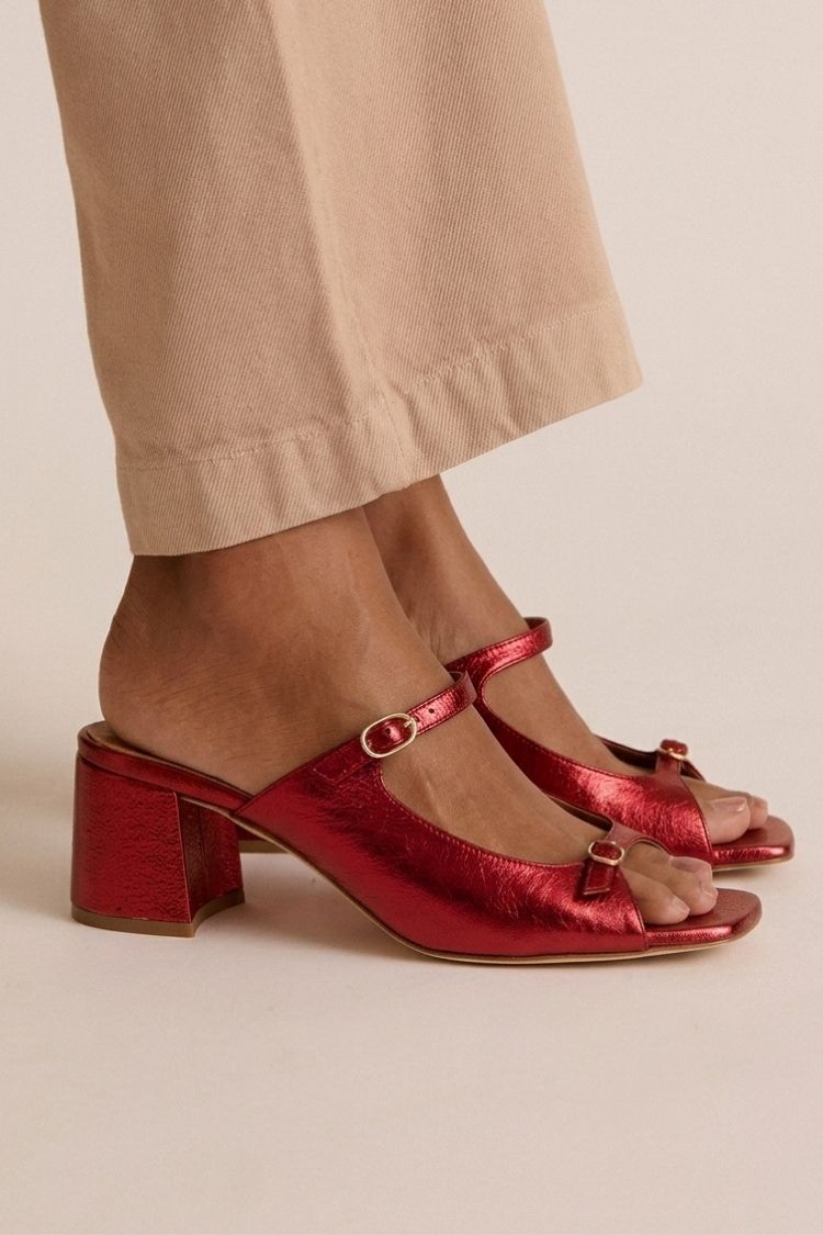 Samanta | Sandalias de Tacón con Lazo