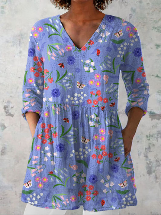 Alina | Blusa Túnica con Escote en V