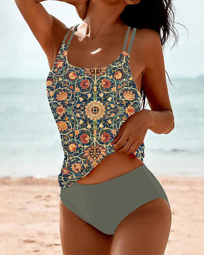 Erika-Naiara | Bañador entero con estampado floral bohemio