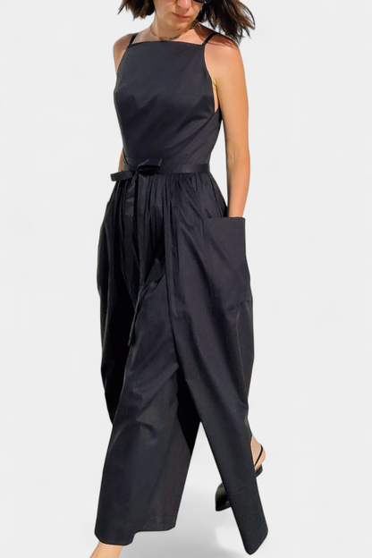 Dezi | Vestido Largo Sin Tirantes con Cordones Laterales Ajustables
