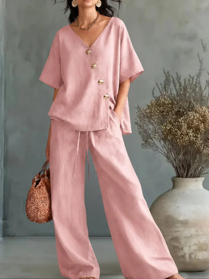 Nicole | Conjunto Palazzo con Escote en V
