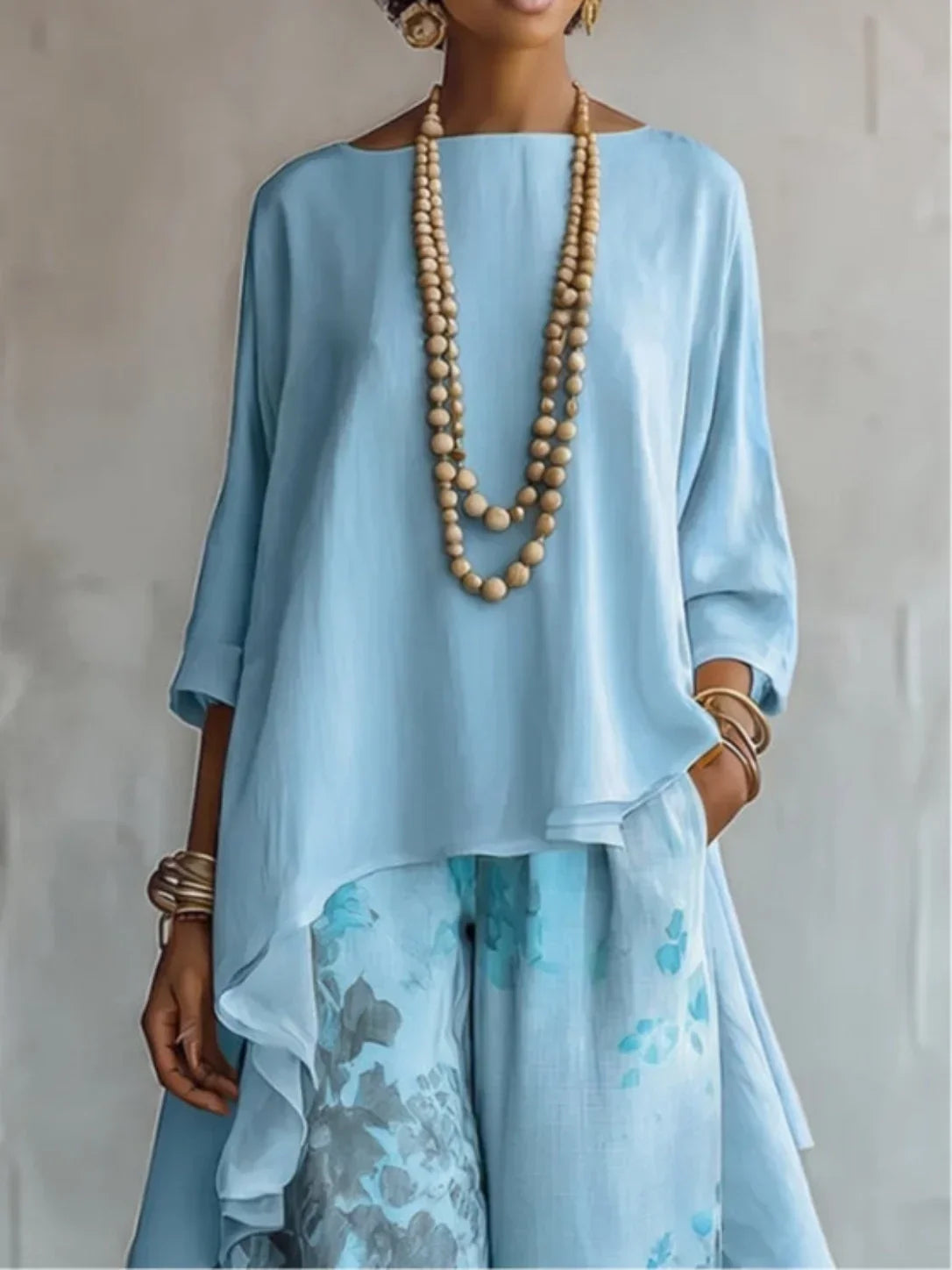 Graciana | Conjunto Asimétrico Floral