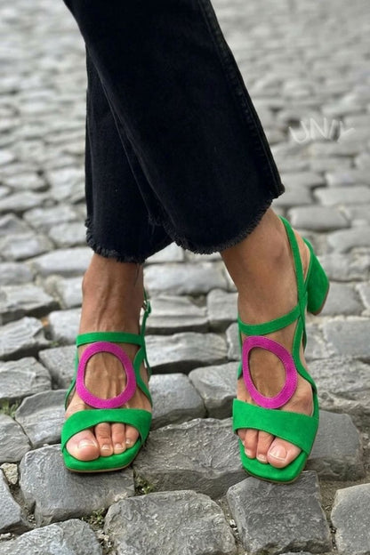 Ana | Sandalias Planas con Detalle Circular