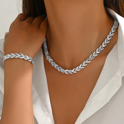 Claudine | Collar y Pulsera de cola de pez hecho a mano
