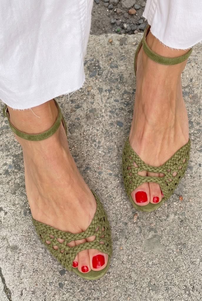 Soledad | Sandalias Doradas Trenzadas