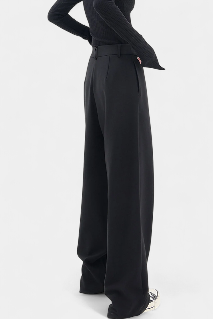 Oaklyn | Pantalones Rectos con Drapado Moderno