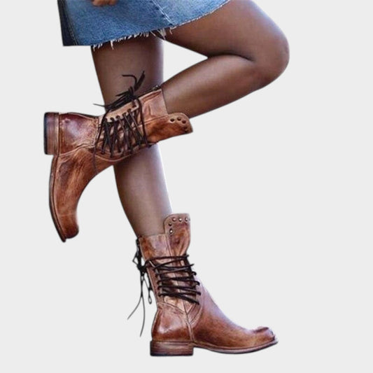 Caithlyn | Botas Vintage con Cordones