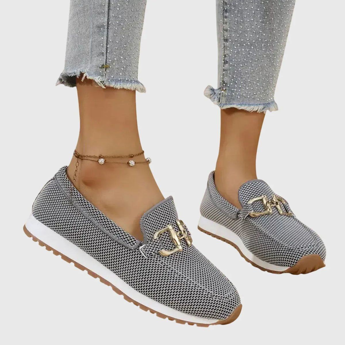 Letícia-Carlota | Mocasín Deportivo con Hebilla Dorada