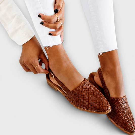 Yasmin-Carminho | Mocasín de Tejido Trenzado