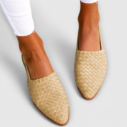 Yasmin-Carminho | Mocasín de Tejido Trenzado