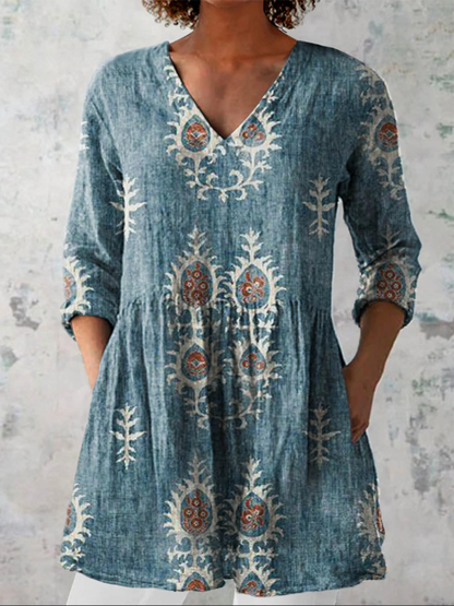 Elisa | Blusa Túnica con Escote en V